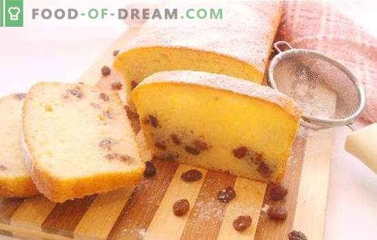 Pastel de requesón con pasas - ¡siempre bien ventilado y tierno! Las mejores recetas para muffins de queso cottage festivos y de todos los días con pasas
