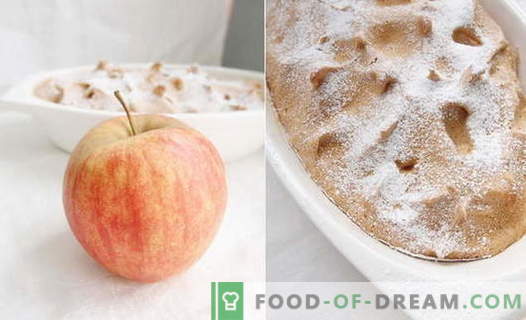 Apple Soufflé - cele mai bune rețete. Cum să gătești rapid și gustos sufla de mere.