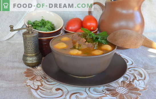Sufletele armean sunt capodopere printre primele cursuri. Retete supe armenian cu legume, linte, fasole, iaurt, chifte