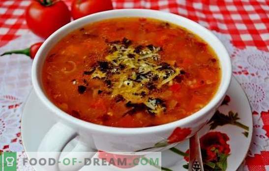 Supa de tomate este un clasic. Rețete mondiale de supă de gătit cu roșii: gustoase, sănătoase, neobișnuite