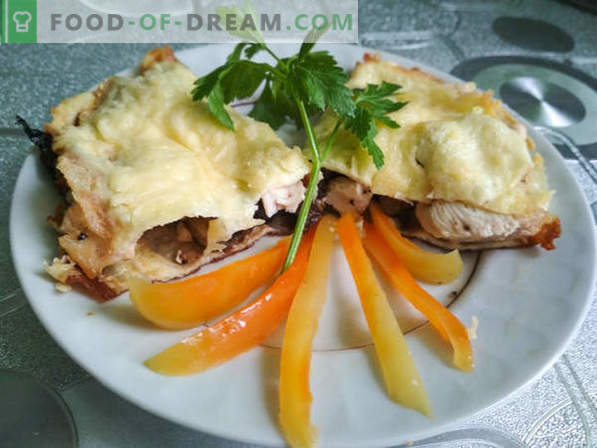 Rețetă pentru brizoli cu ciuperci și pui: un fel de mâncare din bucătăria franceză, rețetă gătită cu fotografii